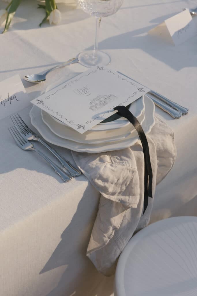 Wedding decor at Calstock Estate